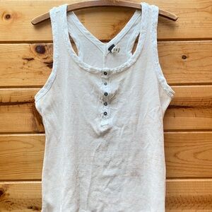 Free People racer - V  back tank top M